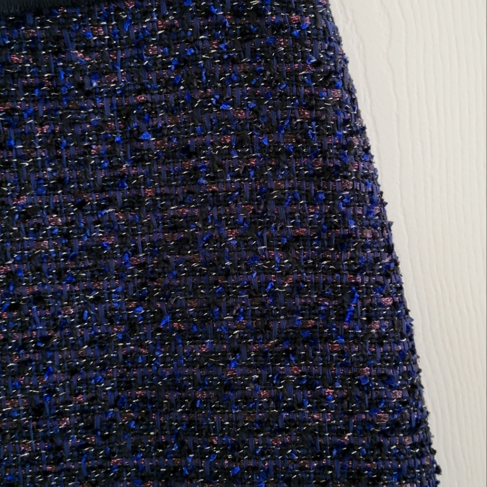 Ann Taylor shimmer tweed skirt A-line, size 0 - Picture 7 of 12